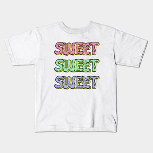 Sweet Donuts Pastel | Cute Pastel Donut Alphabet Typography Kids T-Shirt